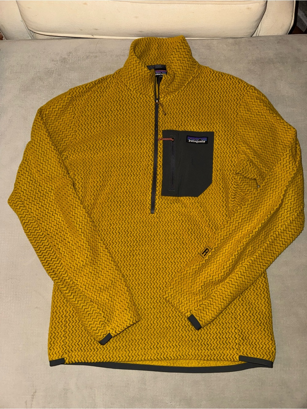 Patagonia Men’s Mustard Yellow R1 fleece